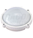 CIL LED cu grad de protectie,rotund, carcasa mat. plastic LHIPK8W 230 VAC, 50 Hz, 8 W, 640 lm, 4000 K, IP65,EEI=A+