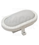 Corp ilum.LED cu grad de protectie,oval,carcasa mat.plastic LHLMO6NW 230 V, 50 Hz, 6 W, 420 lm, 4000 K, IP54,EEI=A