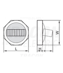 Detector de miscare fara fir DMSENR01 360°, 3 - 100 lx