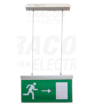 CIL de sig-evacuare cu LED, cu pictograme autoadezive EXIT-03-J 230V, 50Hz, 18×LED, 3h, 3,6V / 900mAh, Ni-Cd