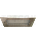 Corp iluminat de perete cu Led, incastrat, argintiu LVS01 110-240 VAC, 1,5 W, 100 lm, 3500 K, IP54, EEI=A