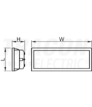 Corp pentru iluminarea trotuarelor, convex, semiacoperit,alb TLVS-03 230V, 50Hz, E27, max.60W, IP54