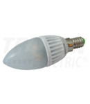 Sursa LED, mat, forma de lumanare LGY5W 230VAC, 5 W, 2700 K, E14, 370 lm, 250°