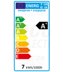 Sursa de lumina LED cu forma de reflector LR507NW 230 V, 50 Hz, E14, 7 W, 470 lm, 4000 K, 120°, EEI=A+