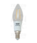 Sursa de lumina COG LED, lumanare transparenta COGC372W 230 VAC, E14, 2 W, 200 lm, C37, 3000K