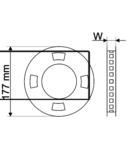 Banda cu LED-uri, de interior LED-SZ-48-WW SMD3528; 60 LED/m; 4,8 W/m; 180 lm/m; W=8 mm; 3000 K; IP20