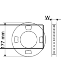 Banda cu LED-uri,de interior, cura?abila, fara banda adeziva LED-SZTR-144-WW SMD5050; 60 LED/m; 14,4 W/m; 640 lm/m; W=10 mm; 3000 K; IP65