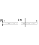 Set de banda cu LED-uri, de interior LED-SET-B-WW SMD3528; 30 LED/m; 4,8 W/m; 120 lm/m; W=8 mm; 3000 K; IP20