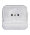 Priza pe tencuiala fara protectie (pentru tapet) TTK-13 16A/250VAC, IP20