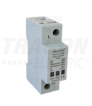 Descarcator de supratensiuni,AC/DC,clasa1+2,unitar cu soclul TTV1+2-100-1P 230 V, 50 Hz, 8 kA (10/350 us) 50/100 kA (8/20 us), 1P