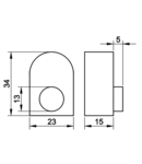 Descarcator de supratens.,AC, clasa.3, in doza de aparataj TTV3-5-1P+N-PE 230 V, 50 Hz, 2,5/5 kA (8/20 us), 1P+N/PE