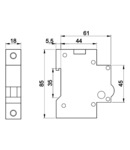 Lampa de semnalizare modulara cu LED, rosu SLJL-AC230-P 230V AC