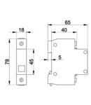 Lampa de semnalizare modulara, galben C60-LAM-S 250V AC, 0.6W, Glimm