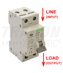 Disjunctor cu protectie diferentiala,2P,2 module, curba B EVOK2B603 6A, 30 mA, 4,5kA, AC