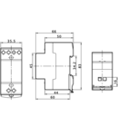 Transformator de protectie pt.sonerie EVOBT15/1 230V/4-8-12V AC, Psmax.:15VA, Is:1,15A