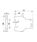 Contact auxiliar pentru sigurante automate tip TDZ TDZ-F2 240V, 6A