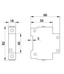 Declansor la tensiune de lucru pentru sigurante automate,TDZ C60-S2 110-415V AC, 110-220V DC