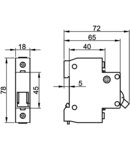 Siguranta automata, 1+N poli, curba caracteristica C DPN-C-6 6A, 4,5kA