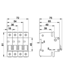 Siguranta automata pt.sisteme fotovoltaice DC-1C-6 6A, 220V DC