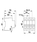 Intrerupator general TIK1-25 1P, 25A