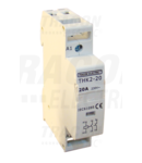 Contactor modular de instalatii THK2-20-24 230V, 50Hz, 2P, 2×NO, 20/7A, 4/1,2 kW 24V AC