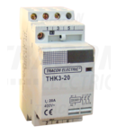 Contactor modular de instalatii THK2-32 230V, 50Hz, 2P, 2×NO, 32/12A, 6,5/1,9kW, 230V AC