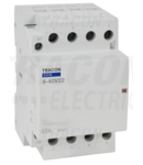 Contactor modular SHK4-40V22 230V AC, 50Hz, 3 Mod, 2×NO+2×NC, AC1/AC7a, 40A