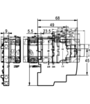 Contact auxiliar pentrucontactoare SHK SHK-S11 0,5 Mod, 1NO+1NC, AC12 (230V) 5A