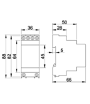 Transformator de protectie pentru sonerie BT-8/1 230V / 4-8-12V AC, max.8 VA