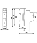 Releu de impuls IMP-230 230VAC; 16A/230V