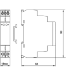 Releu de impuls NARIMP AC/DC 12-240V, 16A/AC1/230V