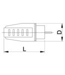 Fisa cu CP lateral, cauciuc TICS-012G 16A, 250V, 2P+E, IP44 (DUAL Schuko/French)