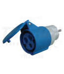 Adaptor industrial (Schuko/CEE ) TICS-A3 16A, 250V, IN 2P+E (Schuko), OUT 2P+E 6h (CEE)