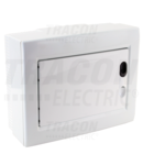 Cutie de distributie PT, usaalba, plana EDFKSN-8/1 1×8 (8) modul, IP40, (H×W×D=195×240×90mm)