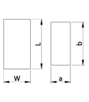 Grilaj de aerisire pentru cutii metalice TFE-SZ3 L×W=200x115mm, IP43