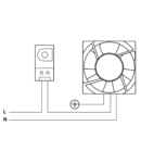 Termostat pentru ventilatoare THMS-10 1×NO, 10A, 250V AC