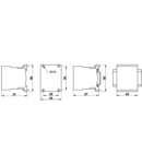 Contactor auxiliar TR1K0610E7 660V, 50Hz, 6A, 2,2kW, 48V AC, 3×NO+1×NO