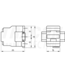 Contactor TR1F0910E7 660V, 50Hz, 9A, 4kW, 48V AC, 3×NO+1×NO