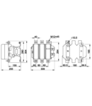 Contactor pentru curenti mari TR1E620B7 660V, 50Hz, 620A, 335kW, 24V AC, 3×NO+1×NO