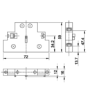 Contact auxiliar lateral pentru contactor TR1C TPKB11 230V, 50Hz, 2A, 1×NC+1×NO