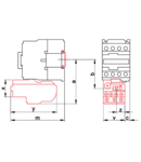 Releu termic de protectie pentru contactor TR1D TR2HD1304 690V, 0-400Hz, 0,4-0,63A, 1×NC+1×NO