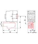 Releu termic de protectie pentru contactor TR1D TR2HD1314 690V, 0-400Hz, 7-10A, 1×NC+1×NO