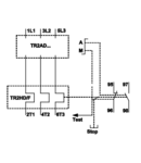 Adaptor pentru relee termice TR2HD33.... TR2AD3