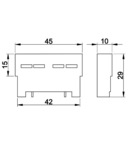 Contact auxiliar frontal TGV2-E11 1×NO + 1×NC