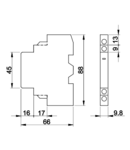 Contact auxiliar lateral TGV2-N20 2×NC