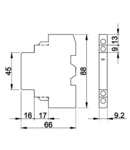 Indicator declansare suprasarcina si contact auxiliar TGV2-D0110 1×NC+1×NO