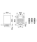 Releu de mare putere RJ11-110DC 110V DC / 3×CO (30A, 230V AC / 28V DC)