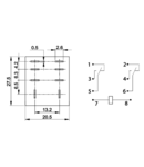 Releu miniaturizat de putere RL08-240AC 230V AC / 2×CO (10A, 230V AC / 28V DC)