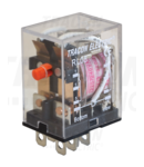 Releu miniaturizat de putere RL08-48AC 48V AC / 2×CO (10A, 230V AC / 28V DC)