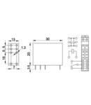 Releu print PR110-1V16A 110V DC / 1×CO (16A, 230V AC / 30V DC)